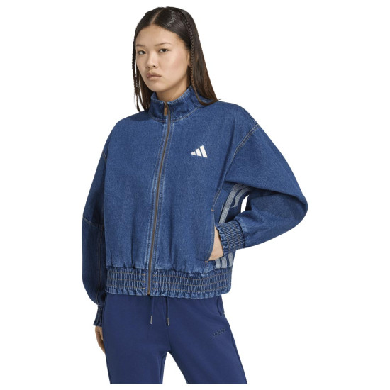 Adidas Γυναικείο μπουφάν Sportswear Stadium Washed Denim Jacket